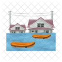 Flood Disaster Water Icon