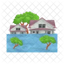 Flood Disaster Water Icon