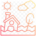 Flood Disaster Water Icon