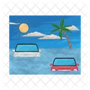 Flood Disaster Water Icon