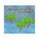 Flood Disaster Water Icon