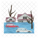 Flood Disaster Water Icon