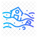 Flood Home Waves Icon