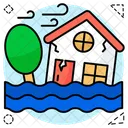 Flood Natural Disaster Inundation Icon