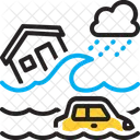Flood Natural Disaster Inundation Icon