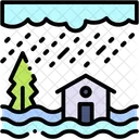 Flood Water Damage Heavy Rain Icon