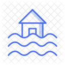 Shady Flood Flood Disaster Icon