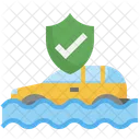홍수 보험 보장  아이콘