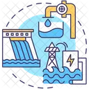 Flood Protection Dam Icon