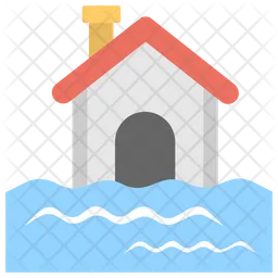 Flooded House  Icon