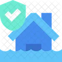 Flooded House Flood Disaster Icon
