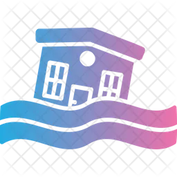 Flooded house  Icon
