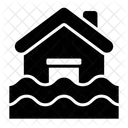 Flooded House Flood Natural Disaster Icon
