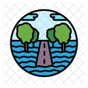 Flooded Road Flooded Road Icon