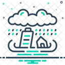 Flooding Disaster Inundated Icon