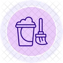 Floor Cleaning Color Circle Icon Icon