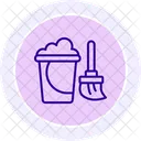 Floor Cleaning Color Circle Icon Icon