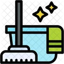 Floor Mop Cleaning Housework Icon