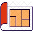 Floor Plan Blueprint Architecture Icon