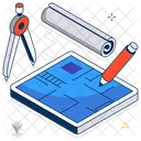 Floor Plan Blueprint Architecture Icon