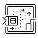 Floor Plan Map Blueprint Icon