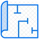 Blueprint Architecture Construction Icon