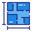 Floor Plan Layout Design Icon