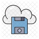 Floppy Diskette Cloud Icon