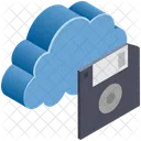 Cloud Computing Floppy Icon