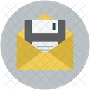 Envelope And Floppy Icon