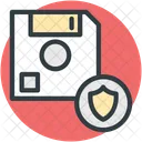 Floppy Disk Shield Icon
