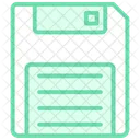 Floppy Disk Duotone Line Icon Symbol
