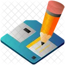 Floppy Disk Pencil Icon