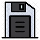 Floppy Disk Retro Office Icon