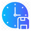 Floppy Disk Clock Save Icon