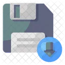 Floppy Download Save Floppy Data Storage Icon