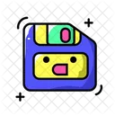 Disk Cute Girl Icon