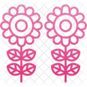 Flor Letreiros De Neon Floral Icon