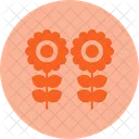 Flor Letreros De Neon Floral Icon