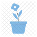 Flor Vaso Clipart Icon