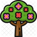 Arbol de flores  Icono