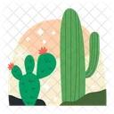 Flor de cactus  Icono