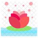 Flor De Loto Relajacion Meditacion Icono
