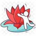 Loto Lirio Flor Icono
