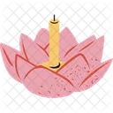 Lotus Krathong Budista Budismo Icono