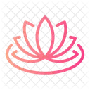 Flor De Loto Chakra Botanico Icono