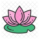Flor Loto Florecer Icono