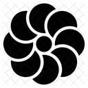 Flor De Remolino Diseno Floral Flor Decorativa Icon