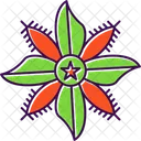 Flor Estelar Borragem Floral Icon