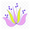 Flor Exuberante Tropical Icono